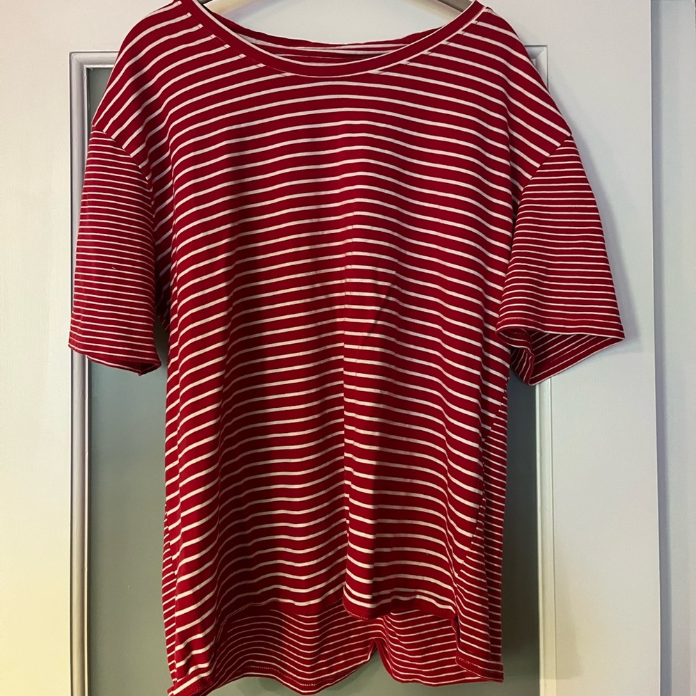 Tradlands Red Striped Tee